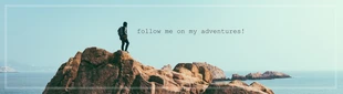 Free  Template: Banner YouTube di Avventure all'aperto