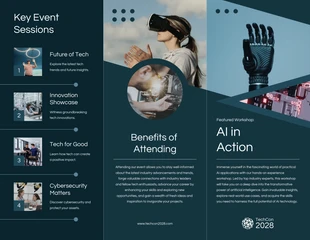 Technology Conference Event Trifold Brochure - Seite 2