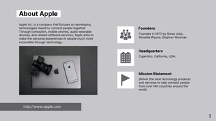 Modern Grey Apple Pitch Deck Template - Página 3