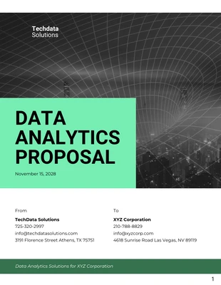 business  Template: Data Analytics Proposals