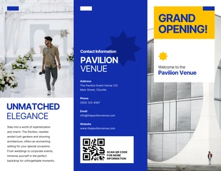 Free  Template: Event Venue Grand Opening Brochure
