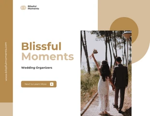 Free  Template: White and Brown Wedding Organizer Presentation