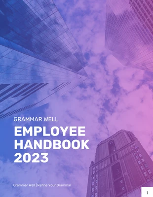premium  Template: Gradient Corporate Employee Handbook