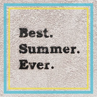 Free  Template: Best Summer Ever Instagram Post