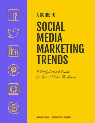 business  Template: Livre électronique sur le marketing simple des médias sociaux
