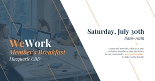 business  Template: Networking Breakfast LinkedIn Post