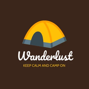Free  Template: Logo creativo per il campeggio e il viaggio