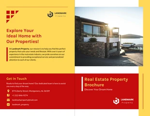 Free  Template: Modello di brochure di proprietà immobiliare