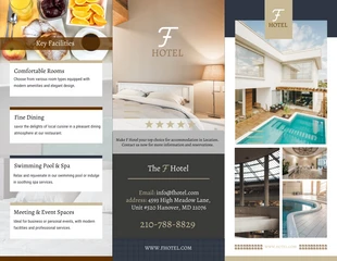 Free  Template: Hotel Accommodation Brochure