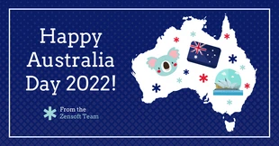 Free  Template: Australia Day Facebook Post Template
