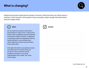 Change Management Questionnaire Handbook - Pagina 4