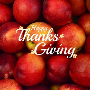 premium  Template: Carte de fruits de Thanksgiving