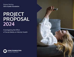 premium  Template: Dark Purple Project Proposal Template