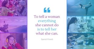 business  Template: Women Empowerment Quote Facebook Post