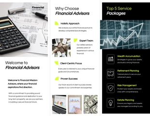 Neon Green Minimalist Finance Company Tri Fold Brochure - Seite 2