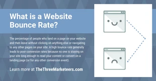Free  Template: موقع الويب Bounce Rate Facebook Post