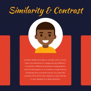 Free  Template: Similarity Contrast Design Principle Instagram Post