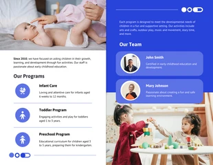 Child Care Center Brochure Template - page 2