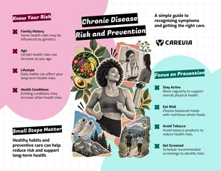 premium  Template: Infografica sui rischi e la prevenzione delle malattie croniche
