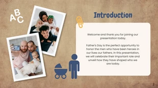 Wood Background Funny Father's Day Presentation - Venngage