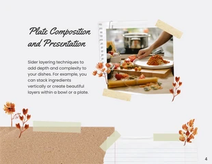White Paper Food Scrapbook Presentation - Página 4