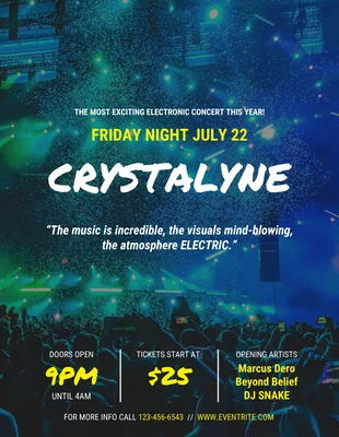 Electronic Music Concert Poster