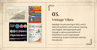 Free  Template: Tendenza vintage 2023 Post su Facebook