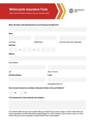 premium  Template: Red and White Simple Insurance Forms