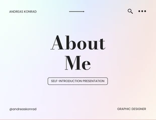 Free  Template: Colorful Graphic Designer About Me Presentation