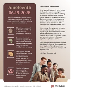 premium  Template: Company-wide Initiatives for Juneteenth Email Newsletter