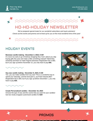premium  Template: Holiday Newsletter Template