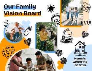 Free  Template: Tableau de vision familial
