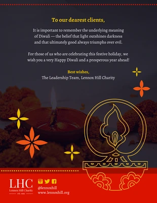 Free  Template: Modelos de cartões comemorativos de Diwali grátis
