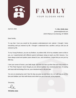 Free  Template: Light Grey And Brown Classic Aesthetic Business Family Letterhead