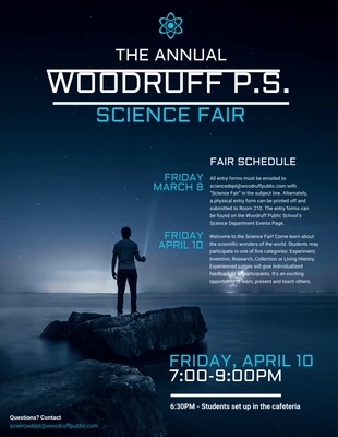 Free  Template: Science Fair Poster