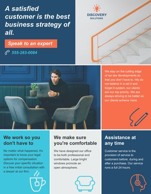 Free  Template: B2C Service Business Flyer
