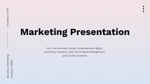Free  Template: Gradient Yellow And Purple Marketing Presentation