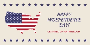 Free  Template: Happy Independence Day Twitter Post