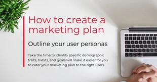 premium  Template: Minimalist Marketing Plan Facebook Post