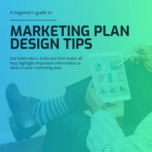 premium  Template: Plan Marketing Gradient Post Instagram