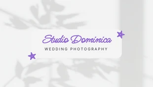 Free  Template: Hellgraue minimalistische Textur-ästhetische Hochzeitsfotografie-Visitenkarte