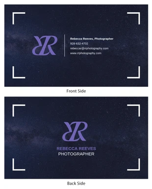Creative Photographer Business Card