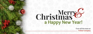 business  Template: Banner de capa de Natal festivo para o Facebook