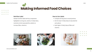Green Minimalist Healthy Diet Food Presentation - Página 4