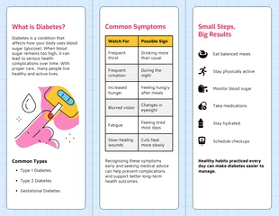 Diabetes Brochure Template - Página 2