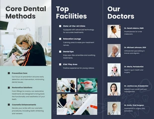Mint Gray Iconic Dental Tri Fold Brochure - Página 2