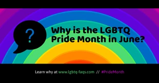 business  Template: Bold LGBTQ FAQs Facebook-Post