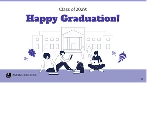 White and Purple Illustration Graduation Presentation - صفحة 5