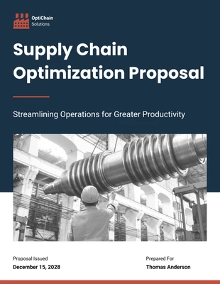 business  Template: Supply Chain Optimization Proposal