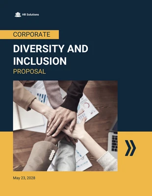 Free  Template: Corporate Diversity and Inclusion Proposal